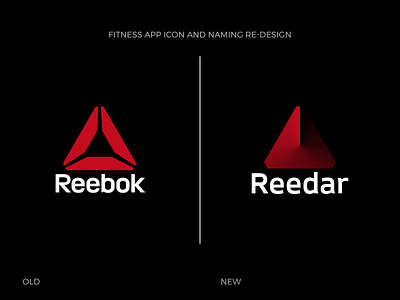 Reebok app icon concept app branding design fitness geometric gradient icon logo mark modern radar reebok shadow sonar sport