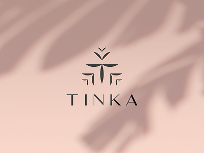 T for Tinka brand branding clean design leafs logo mark modern natural organic smart symbol t logo