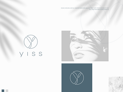Yiss branding clean cosmetics dermatology eco icon line art lineart logo luxury mark minimal modern organic smart ui