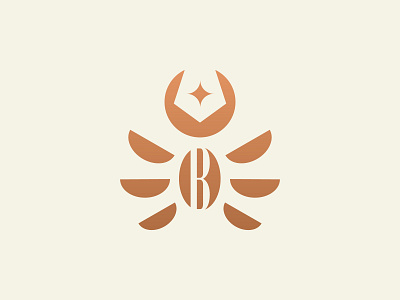 "B" for Bug 36daysoftype animal bug geometric icon illustration letter b logo mark modern smart star symbol