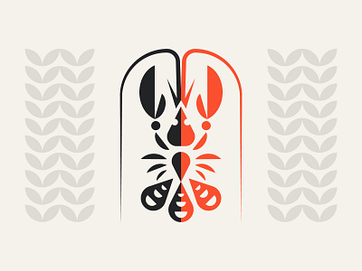 Lobster animal branding fauna geometric geometry icon illustration lobster mark modern symbol