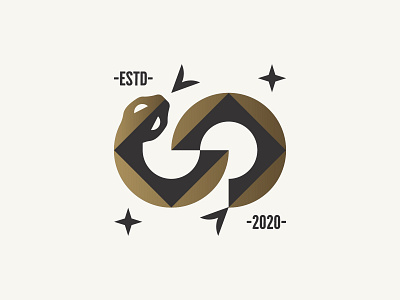 Viper for "V" geometric geometry illustration infinity letter v logo mark nature snake symbol viper wildlife