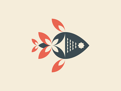 X Ray Tetra for "X" animal fish geometric geometry icon illustration letter x logo mark modern nature symbol