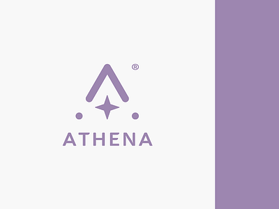 Athena logo concept athena branding creative icon letter a logo luxury mark modern star