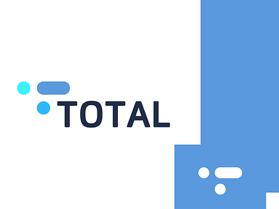 Total concept clean design geometric letter logo mark minimal modern