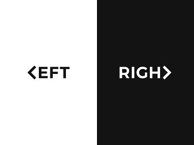 Left - Right creative design letter logo