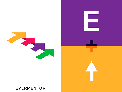 Evermentor idea clean creative design geometric letter logo logodesign mark modern smart