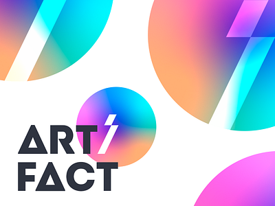 Artifact Logo branding clean colorful colors creative design geometric identity illustration logo logodesign mark modern smart typography