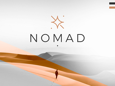 Nomad concept branding clean design fashion geometric letter n lineart logo luxury mark minimal modern nomad star