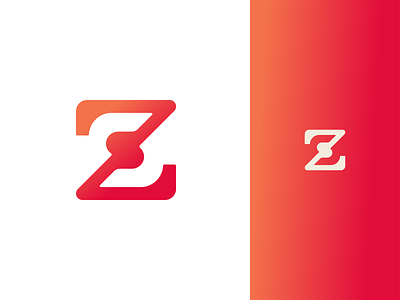 ZS brand branding clever design geometric icon logo mark minimal modern monogram negative space s logo symbol typography ui z logo zs logo