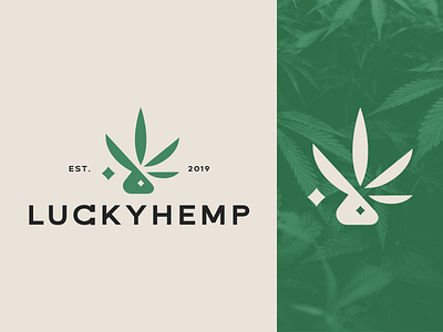 Bunny&Hemp animal brand branding bunny cannabis design eco geometric hemp icon leaf logo mark modern smart symbol ui