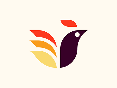 Rooster bird branding clean cock design icon logo mark minimal rooster smart symbol