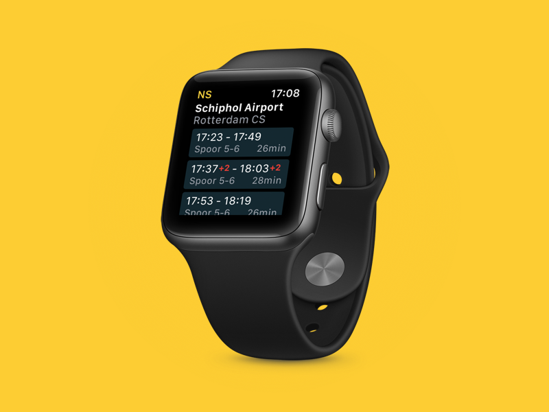 Apple Watch concept for NS by Merel Backers on Dribbble