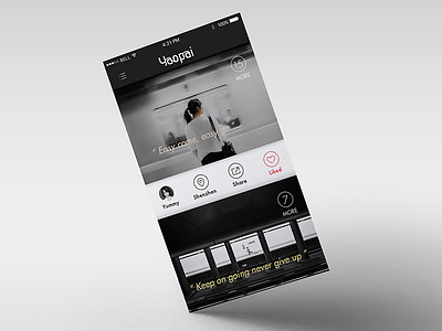 YAOPAI Home Page home page ios photograph ui
