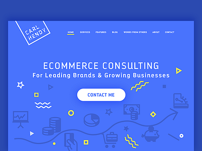 Website Branding branding business commerce consult ecommerce finance service web