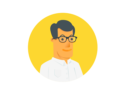 Portrait business businessman glasses portrait profile shirt smart