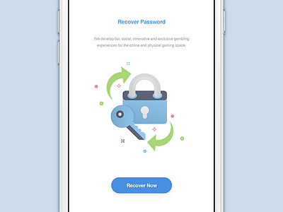Recover Password email game key locker password recover ui