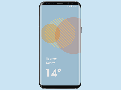 Weather abstract geometric graphic samsung sunny sydney weather