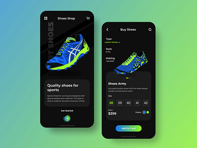 App Mobile Shoe app design mobile shoe ui ux