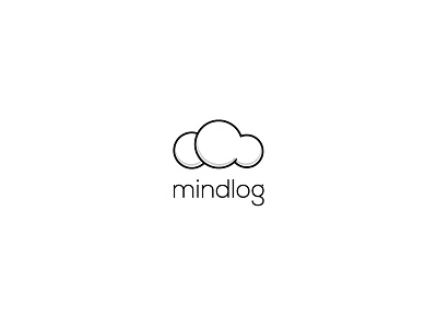 mindlog bw cloud logo mark