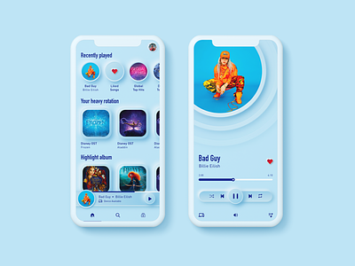 Spotify UI Redesign Concept blue graphic design redesign redesign concept spotify userinterface vietnam