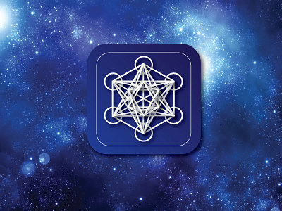 The Metatron's Cube art button cube illustrator metatrons space vector