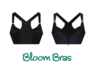 Bloom Bras graphic design illustrator logo design vector art visual design