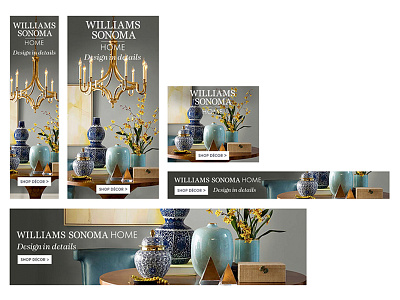 E-marketing for Williams Sonoma Home ads design graphic design interior marketing photoshop typography visual design