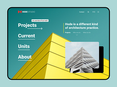 Hode Studio - Architects architecture branding interface logo ui design ui ux ux design web web design
