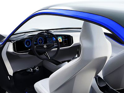 Opel GTX Dashboard Design car concept dasboard opel panel ui ux design ux design