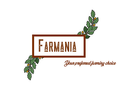 Farmania design illustration logo