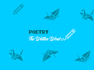 Poetry design illustration logo