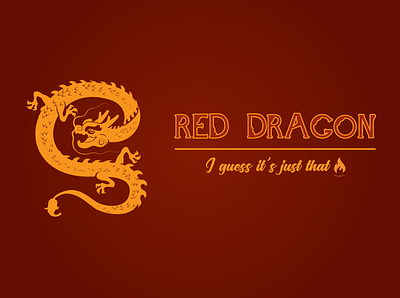 Red Dragon branding design graphic design illustration illustrator logo typography vector