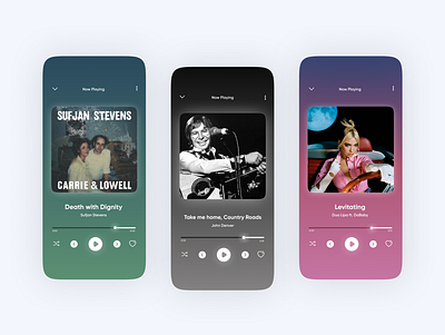 Music App concept UI by Autumn Design 3d animation app branding concept ui design graphic design icon illustration logo mobile motion graphics trending typography ui ui design ux ux design vector web design