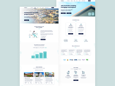 Funding.com Website 🏡 finance fintech investing property real estate startup ui ux website design