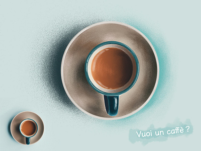 Vuoi un caffè? brush caffè illustration photoshop