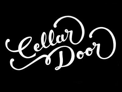 Cellar Door Hand Lettering