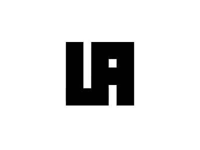 LA Monogram lettering letters monogram type
