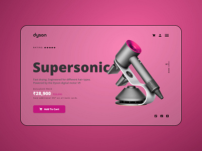 Dyson Landing Page design ui ux website
