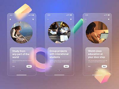 E-Learning App app design ui ux