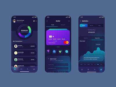 Wallet App Design app ui ux