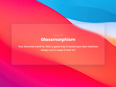 Big Sur Glassmorphism ❄🔥 3d animation branding design graphic design illustration logo motion graphics ui vector