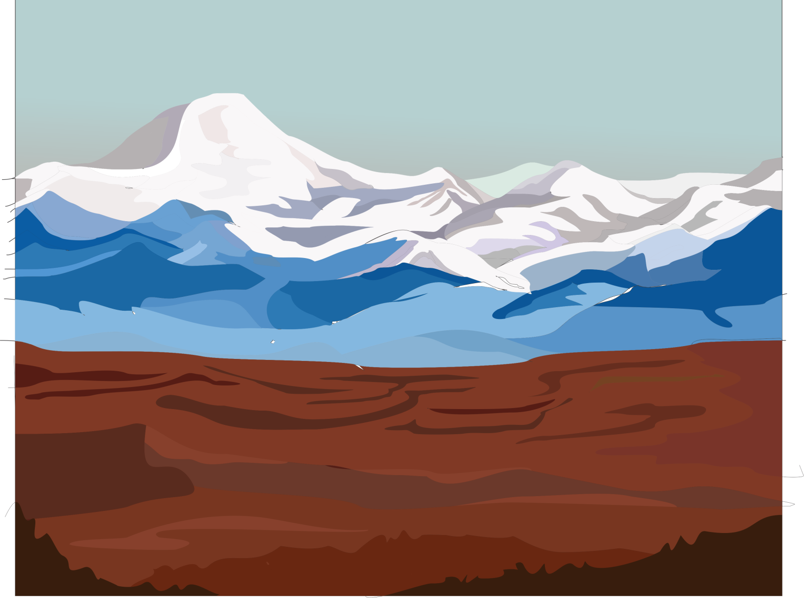 Gunung Salju in the Summer by Alam Rafif on Dribbble