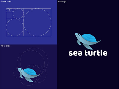 Sea Turtle Logo business logo colorful logo design flat logo logo logo branding logo creation
