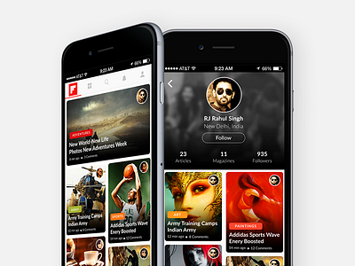 Flipboard App Concept app clean concept flipboard minimal news redesign ui ux