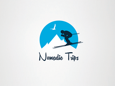 Nomadic Trips branding logo minimal