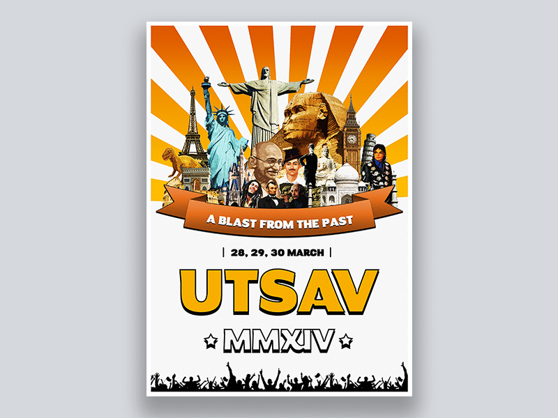 UTSAV design poster print