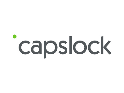 Capslock brand capslock design flat green logo minimalism