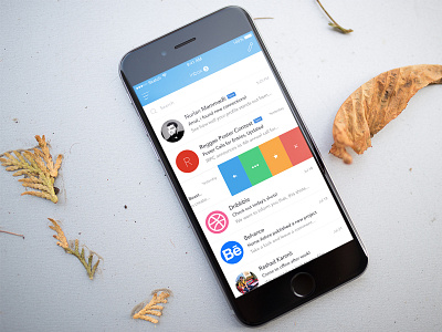 Mail.Ru Dribbble Competition app concept flat iphone mail mailru redesign