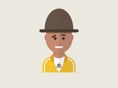 Pharrell Williams character design graphic iamother illustration pharrell vector williams